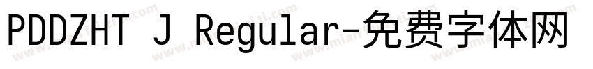 PDDZHT J Regular字体转换